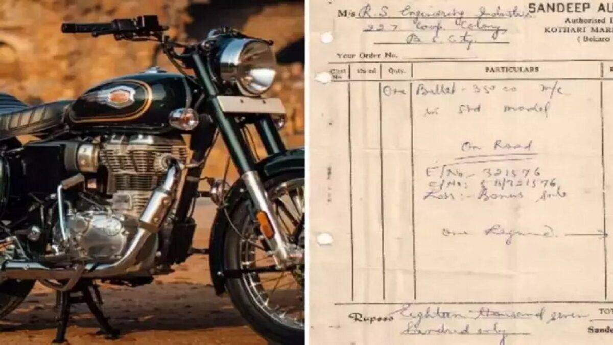 1986 Bullet 350 Viral Bill