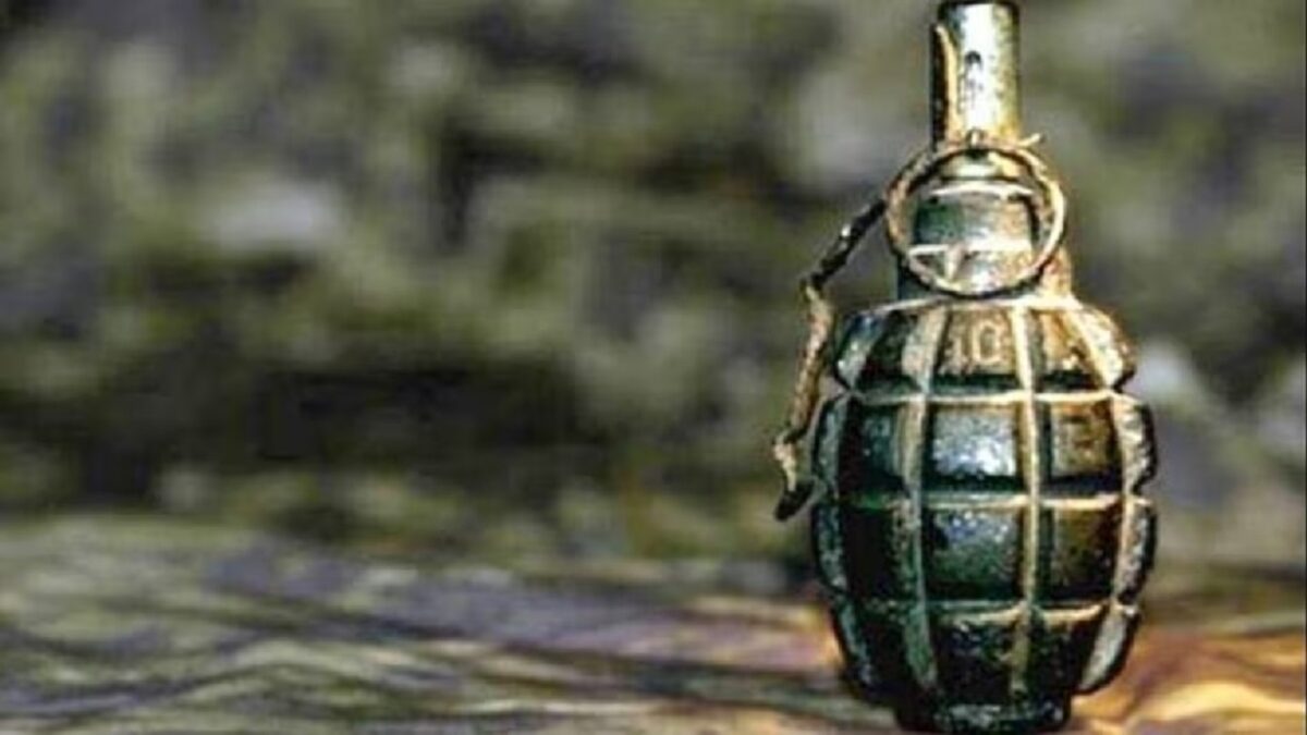 hand grenade in the capital Delhi