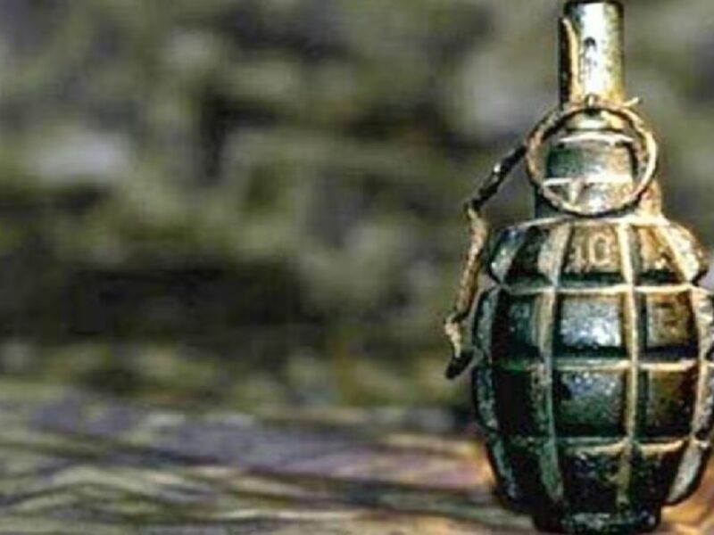 hand grenade in the capital Delhi