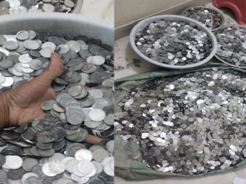 rajasthan man gives-280 kg coins in alimony to wife
