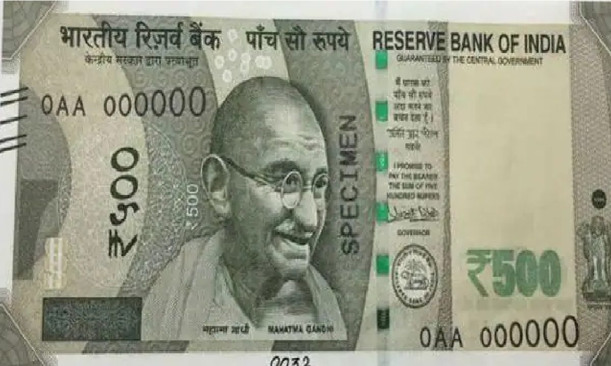 500 rupee note