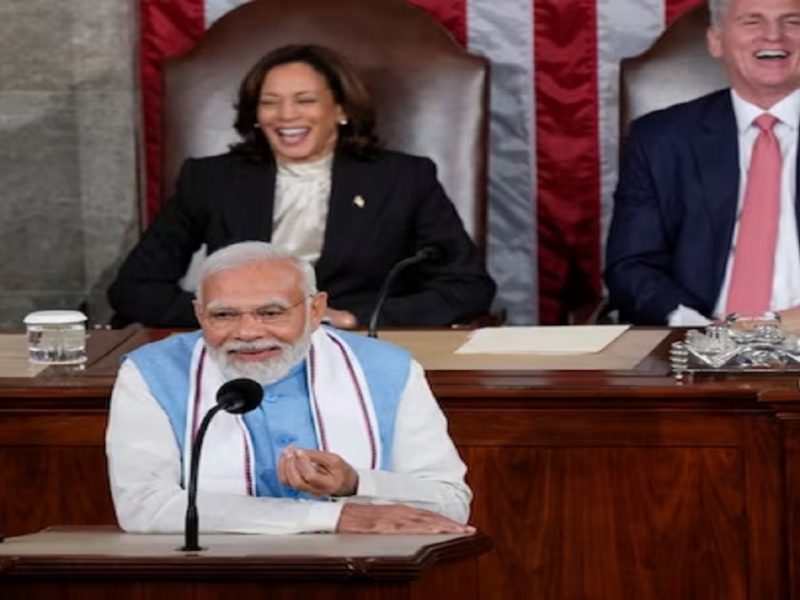 pm modi mentions kamala harris samosa caucus