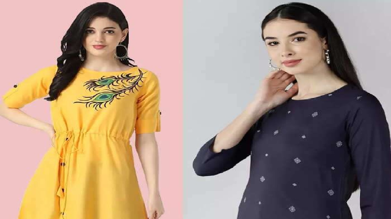 Cotton FASDEST Office Wear Fancy Neck Pattern Kurti with Pant, Hand Wash at  Rs 699/piece in Surat