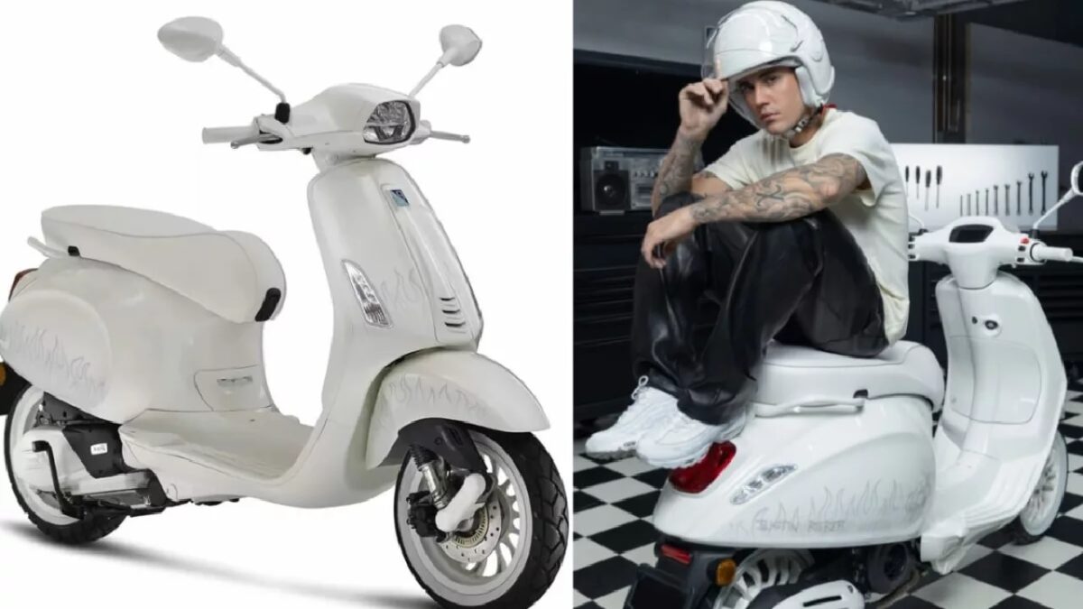 Justin Bieber Vespa Scooter