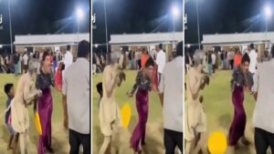 man arrived at the wedding