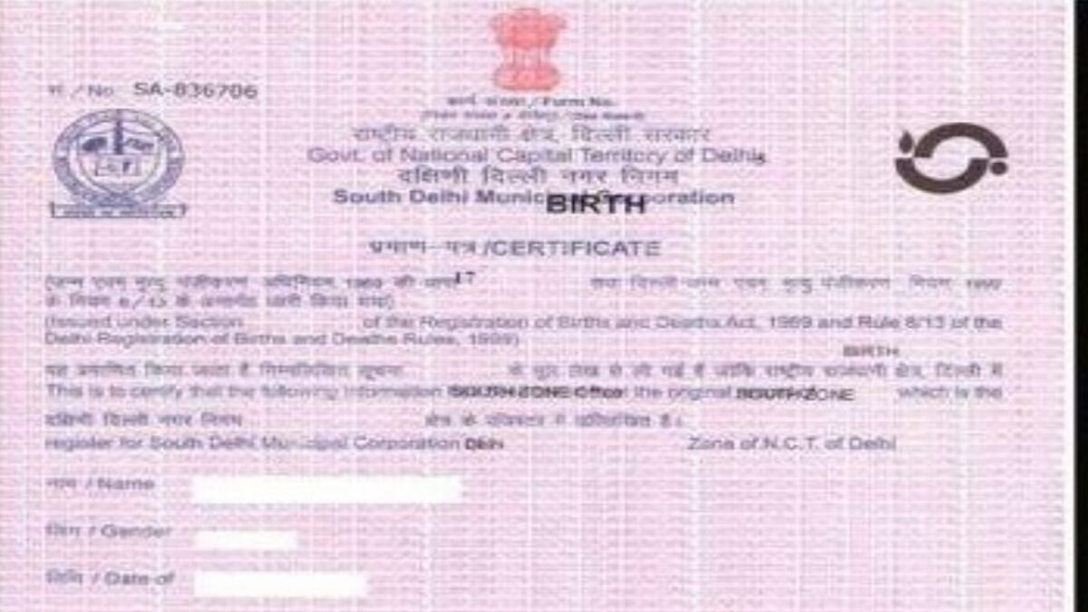 Birth Certificate Single Document