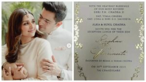 Parineeti Chopra wedding Card