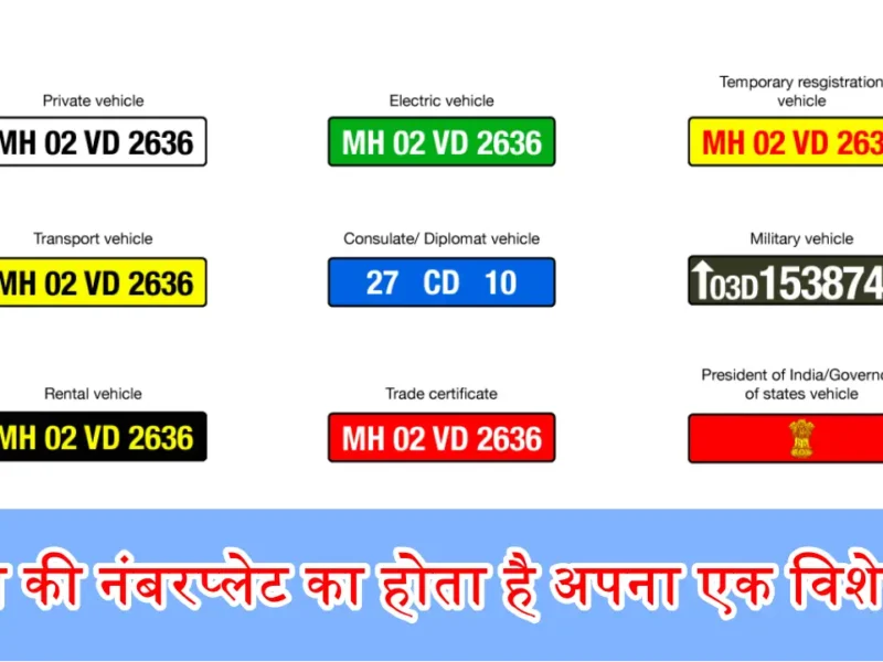 Vehicles Number plate