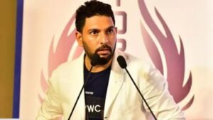 Cricketer Yuvraj Singh angry