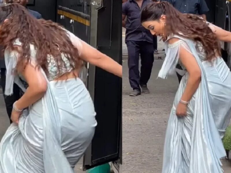 Gauhar Khan becomes victim of oops moment