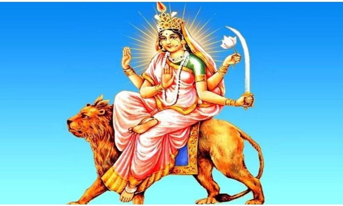 Offer almonds to Maa Katyayani