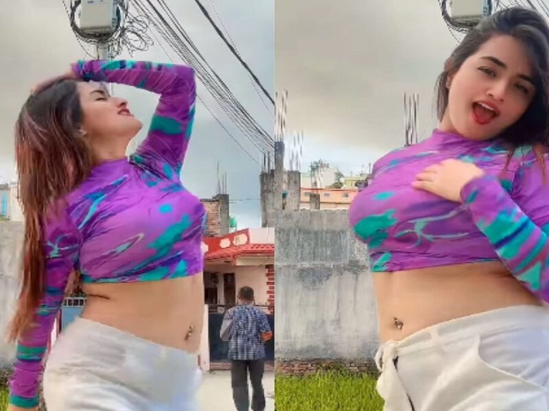 The girl danced on the song 'Ding Dong'