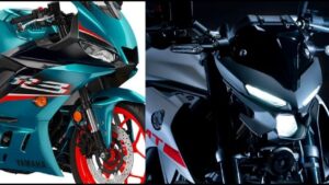 Yamaha R3 and MT-03 bikes