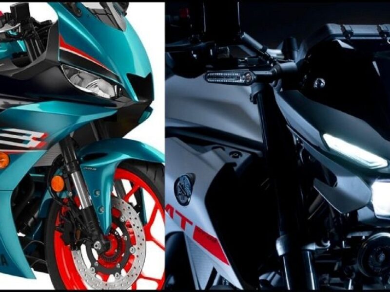 Yamaha R3 and MT-03 bikes