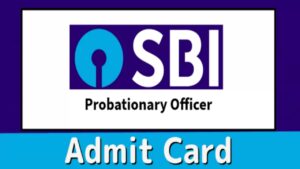 sbi po 2023 admit card
