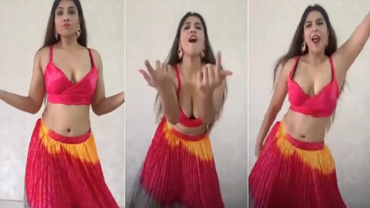 viral girl dance video