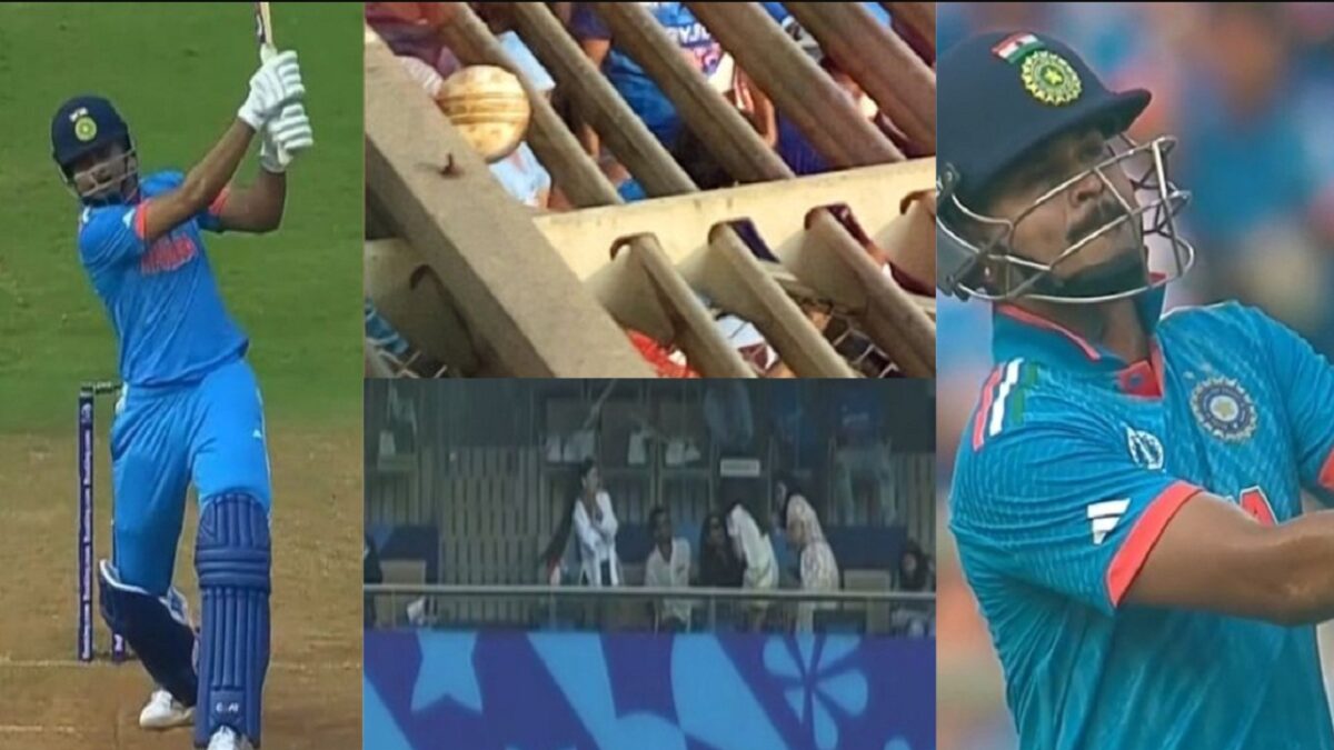 Shreyas hits the longest six