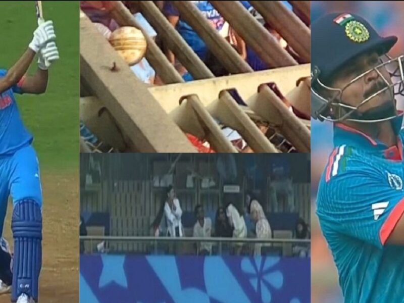 Shreyas hits the longest six