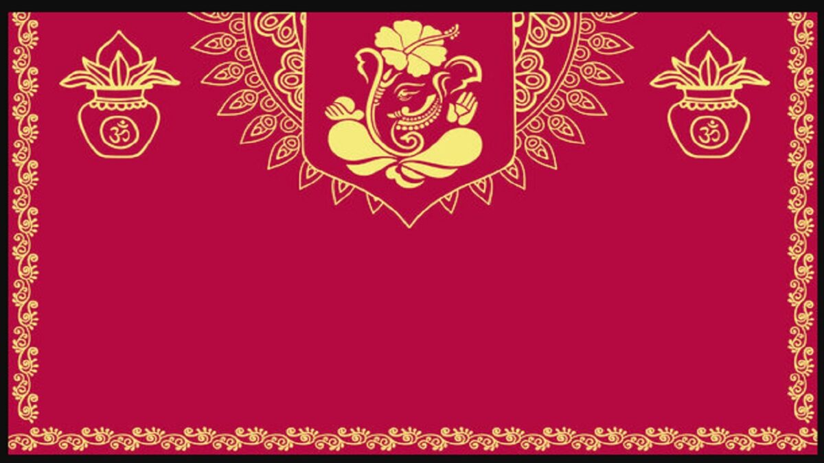 Lord Ganapati pic on wedding cards