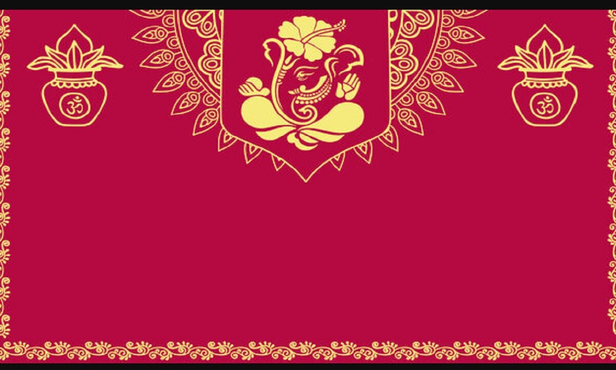 Lord Ganapati pic on wedding cards