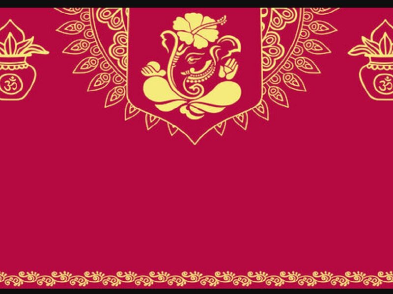 Lord Ganapati pic on wedding cards