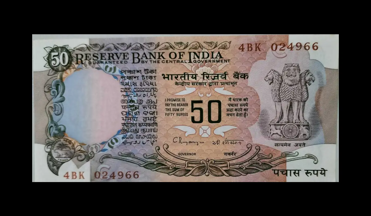 Old 50 Rupees Note