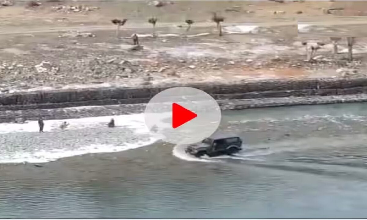 lowered the boat into the river