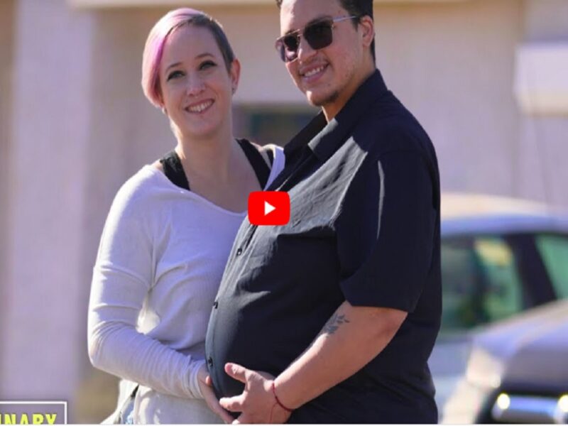 This man is pregnant for 6 months