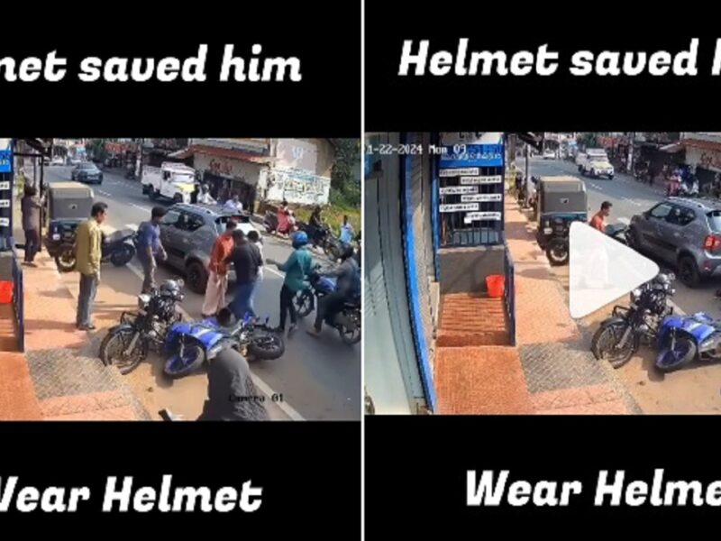 Life saved due to helmet
