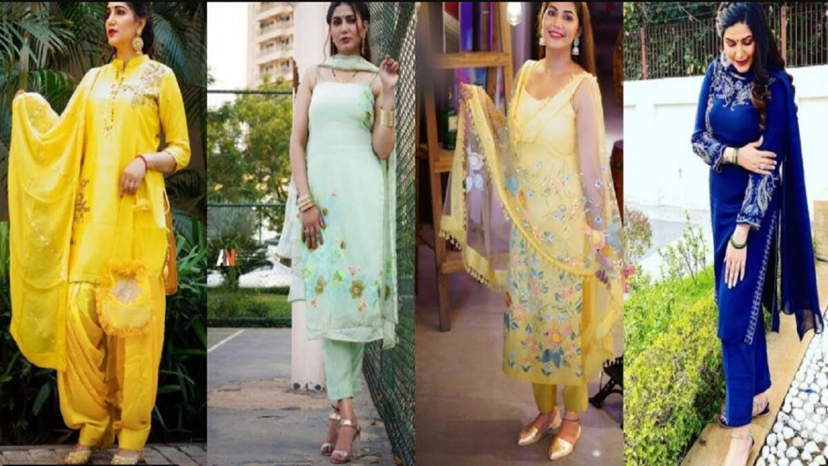 Sapna Choudhary salwar suit design