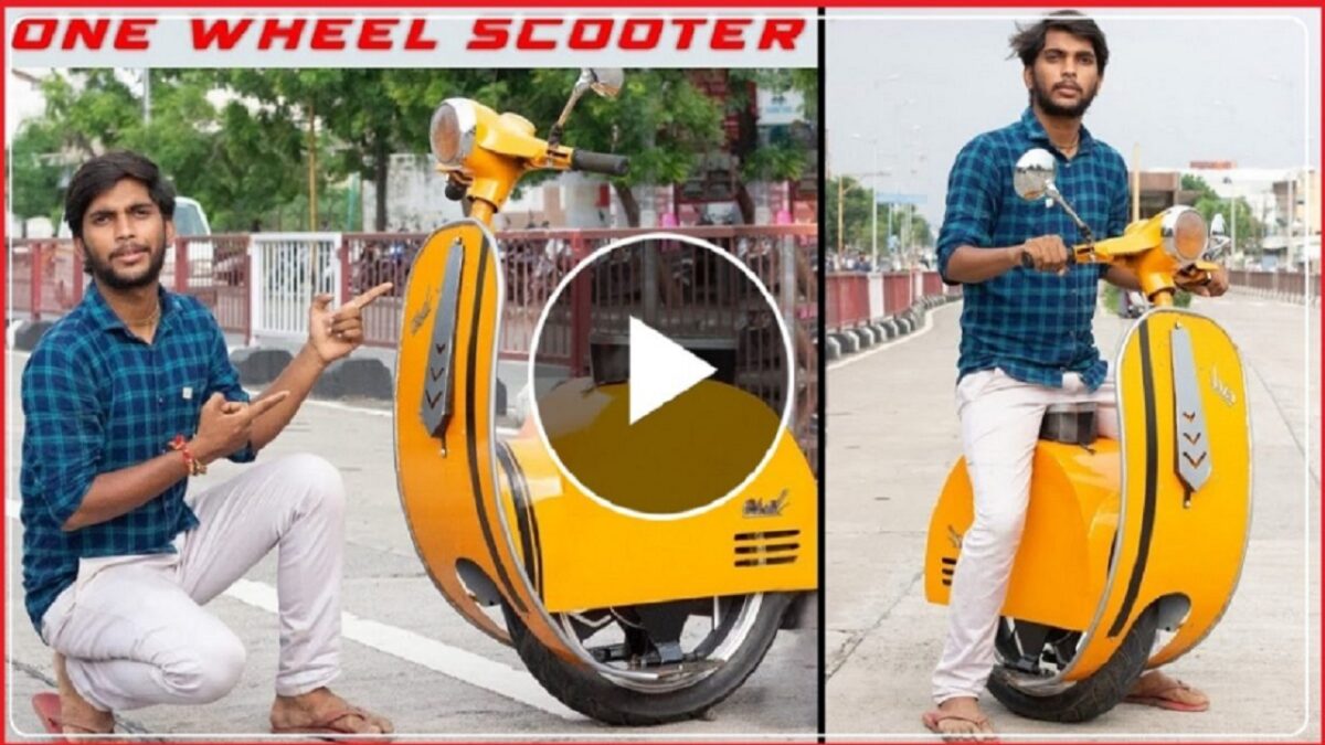 Single Wheel Electric Scooter Video Viral