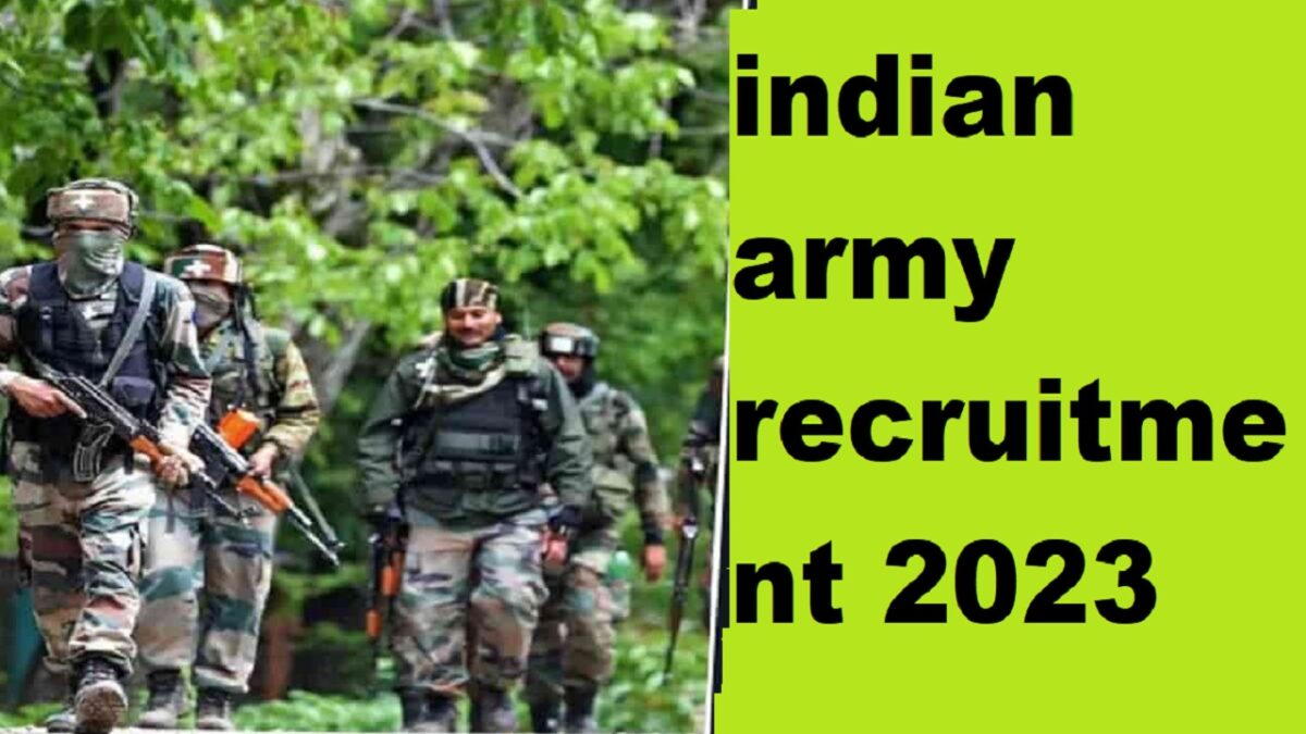 indian army recruitment 2023
