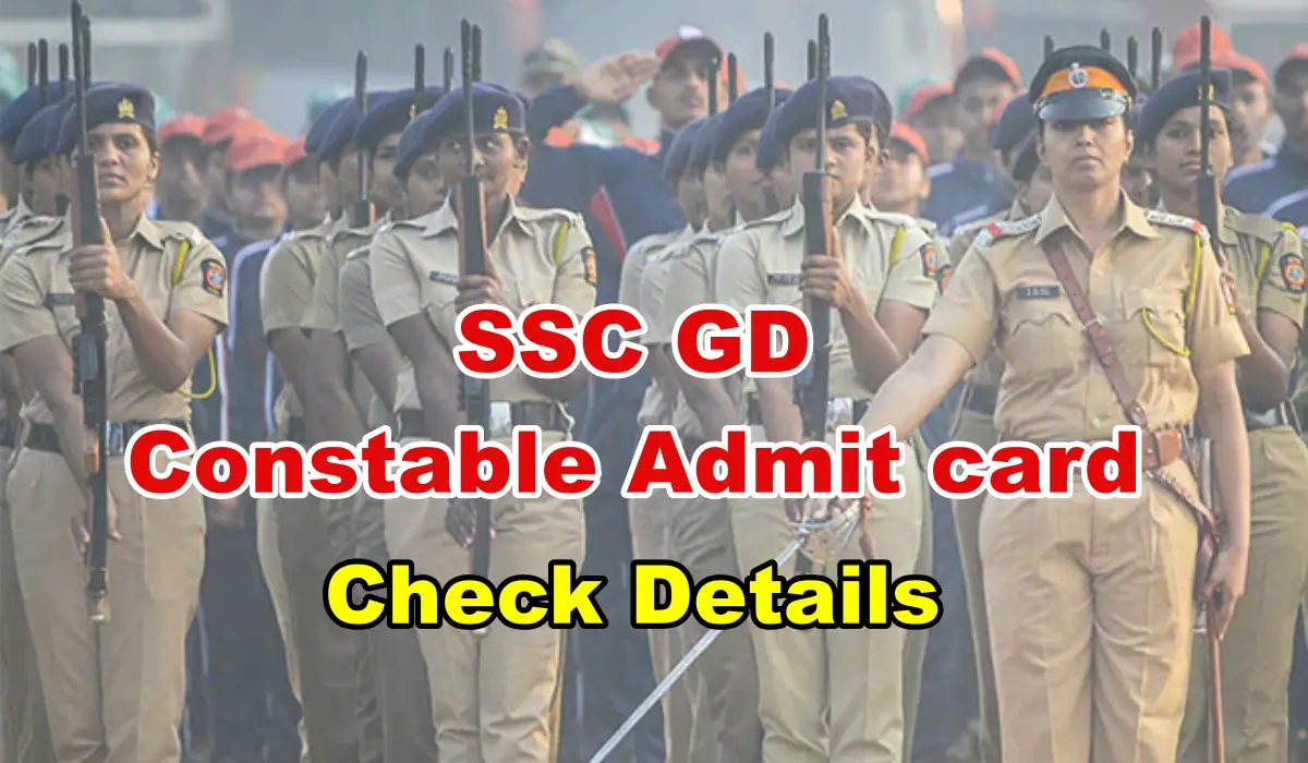 GD Constable Admit card