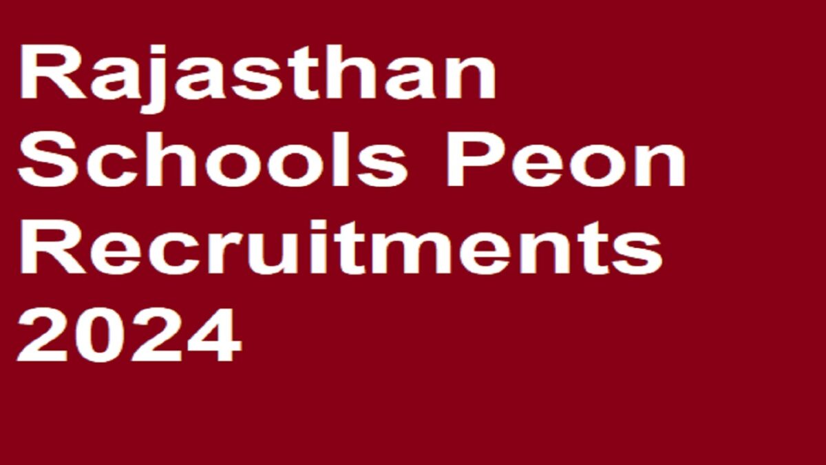Schools Peon 18k Recruitments