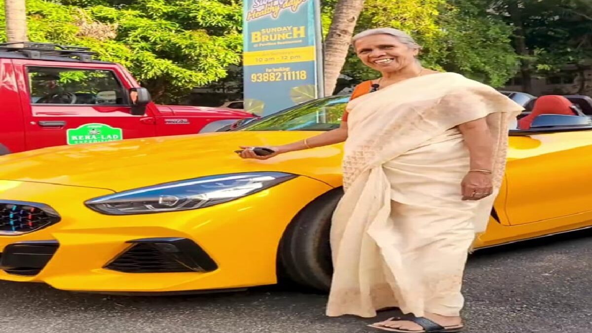 Radhamani Indian Grandmother Driving BMW Z4