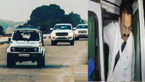 Vehicles near Mukhtar Ansari