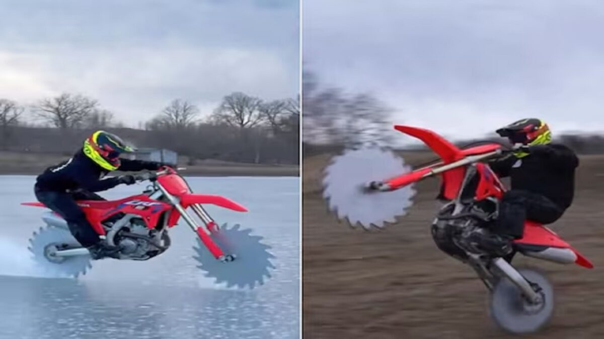 bike stunt video viral