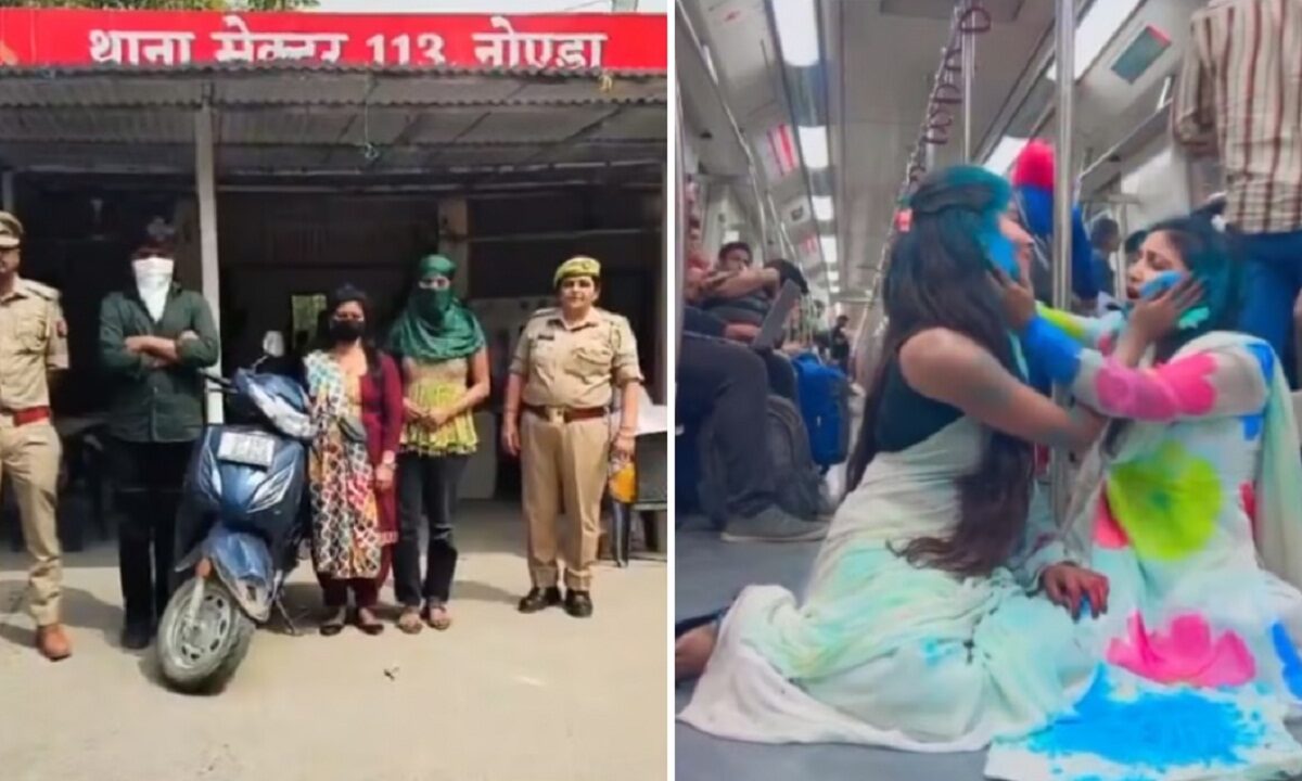 delhi metro and scooty video
