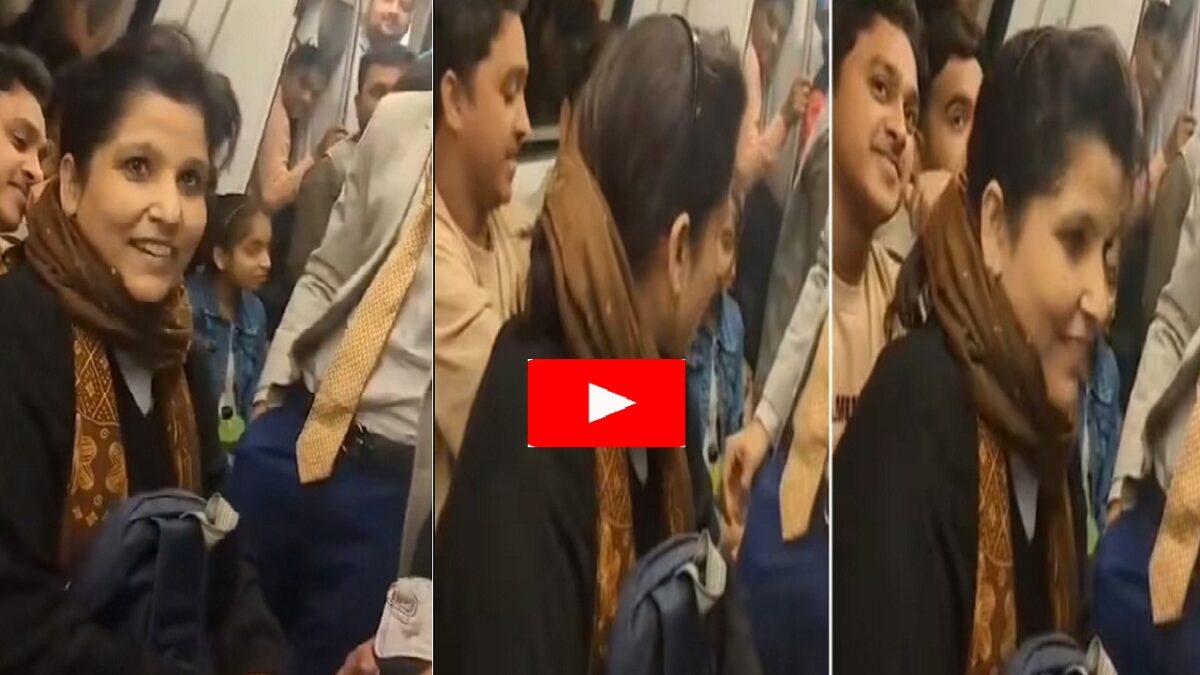 delhi metro viral video