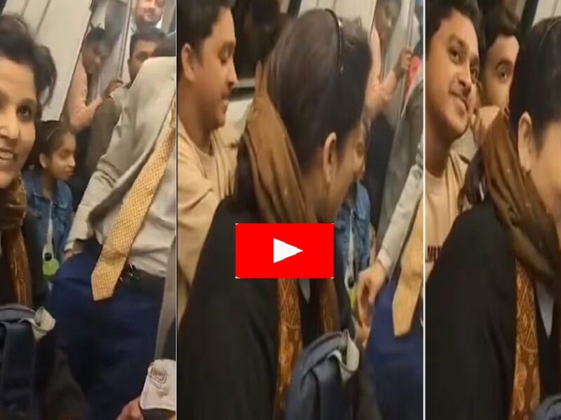 delhi metro viral video