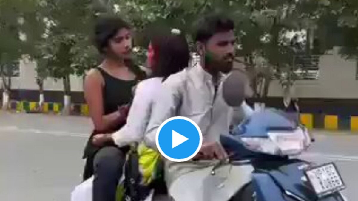 holi scooty video