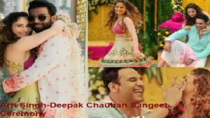 Arti Singh-Deepak Chauhan Sangeet Ceremony