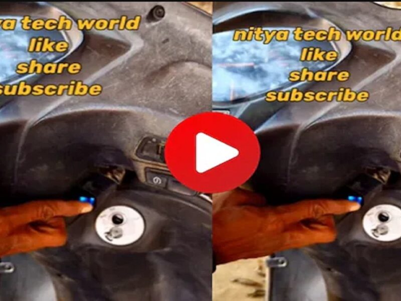 Keyless scooter starts with just finger touch