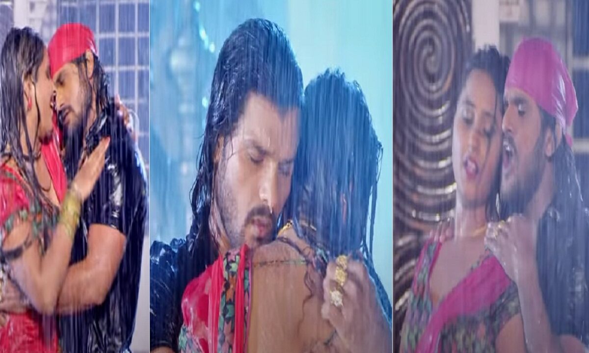 Khesari Lal and Kajal Raghwani viral video