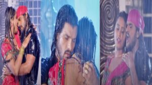 Khesari Lal and Kajal Raghwani viral video