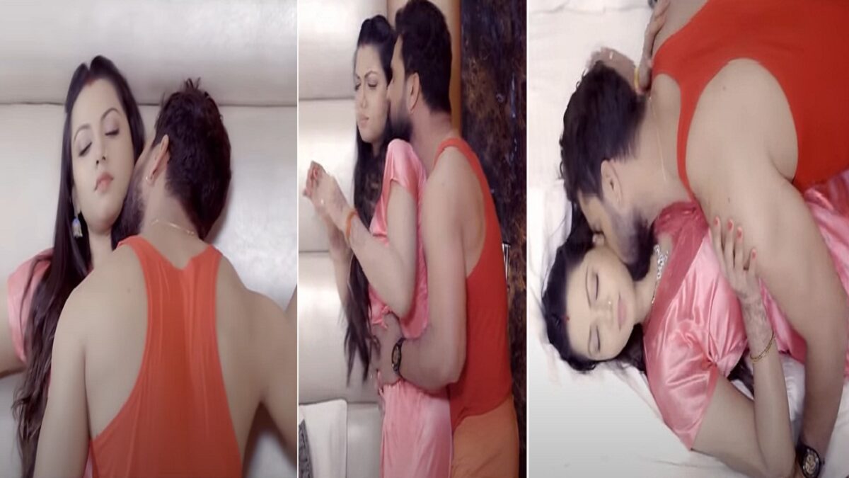 Khesari Lal and Raksha Gupta viral video