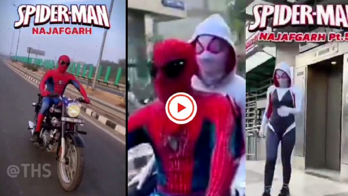 Spiderman on the bike