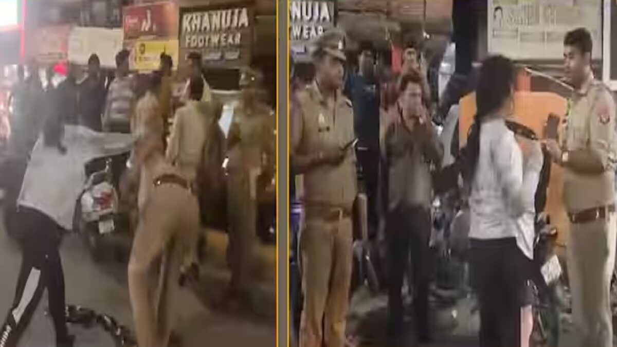 Policemen upset with woman