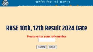 Rajasthan Board Result
