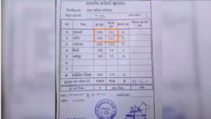 girl marksheet viral